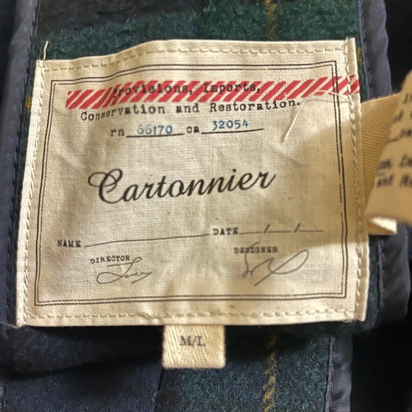 Classic Plaid Cartonnier Pancho - M/L Anthropology - Picture 2 of 7